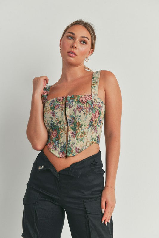 Love Quotes Corset Top