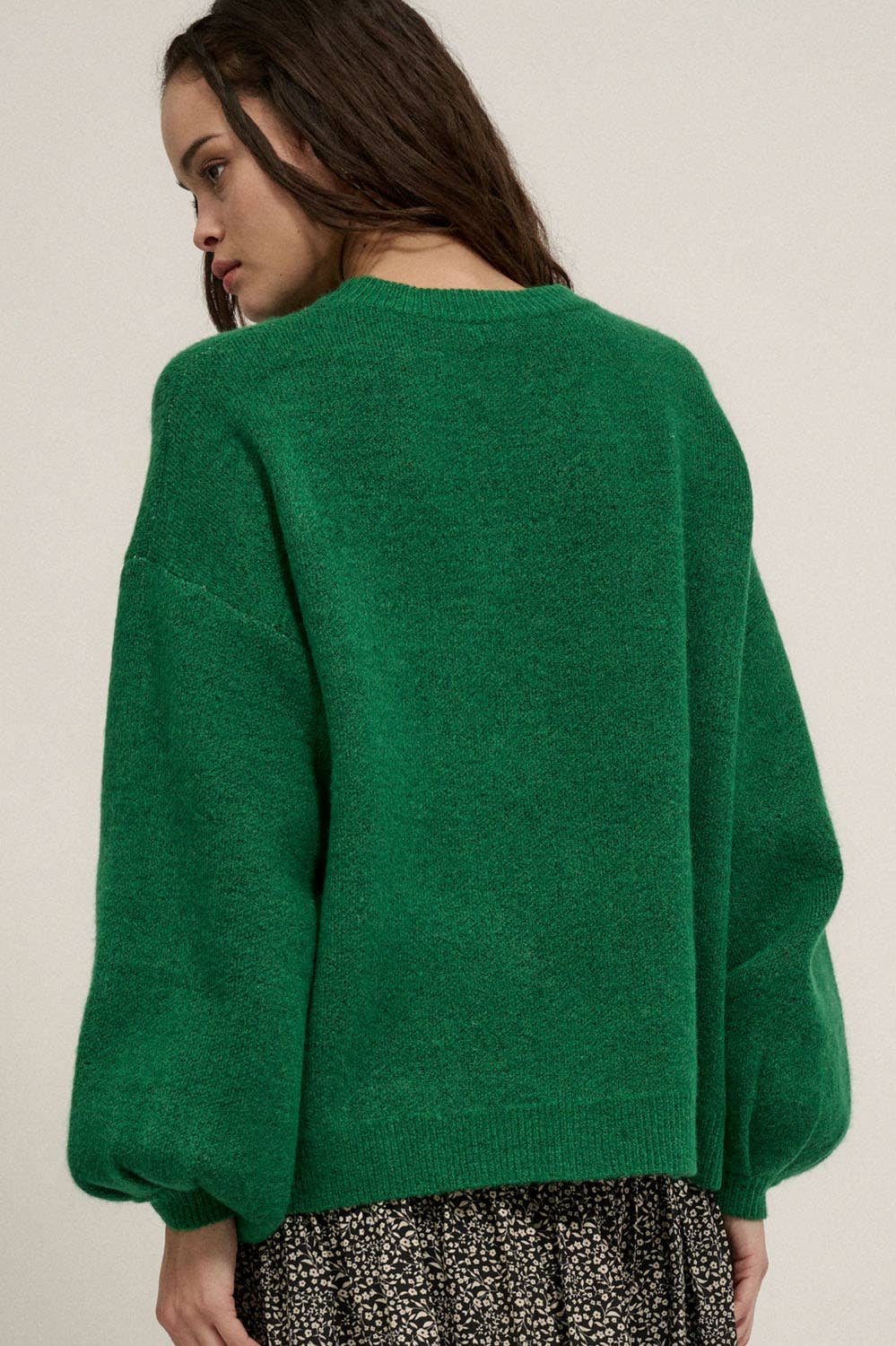 Good Vibes Round Neck Oversized Sweater