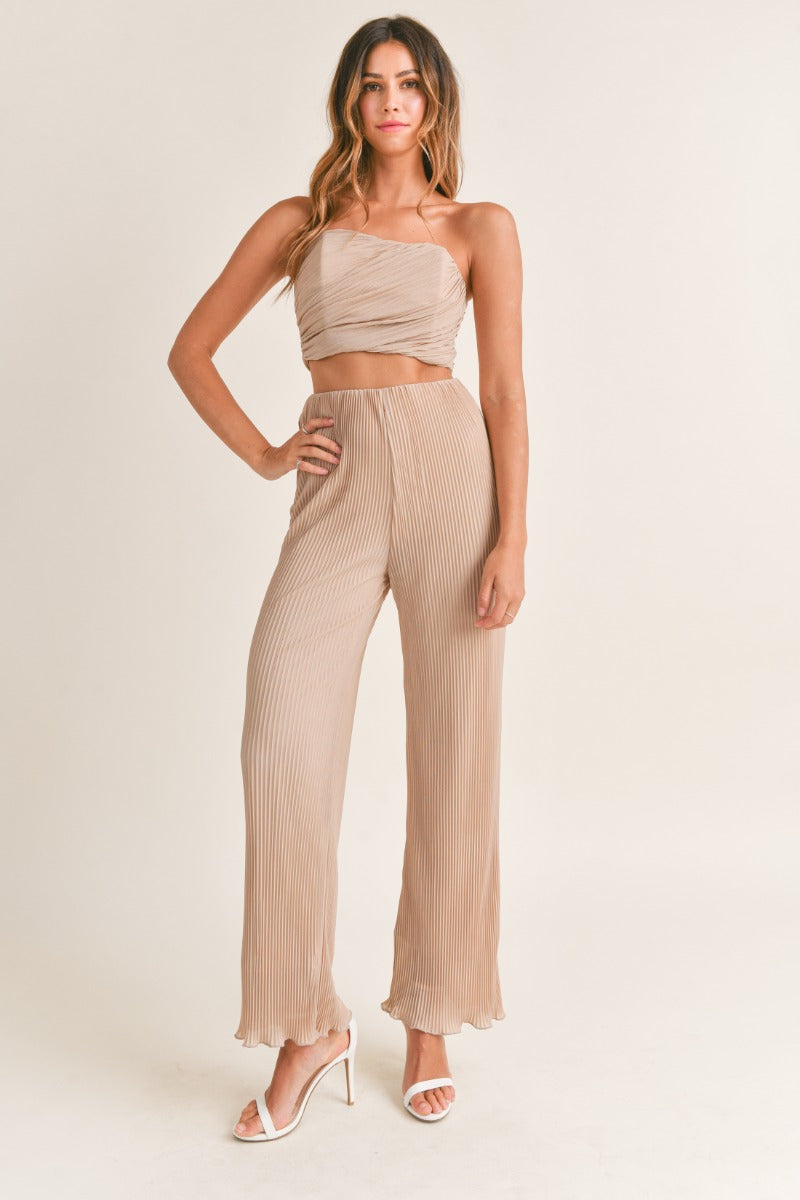 Pleated Pants Set