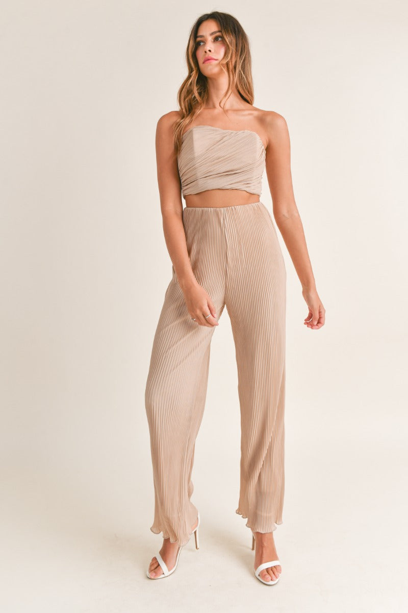 Pleated Pants Set